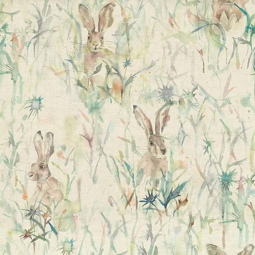 Voyage Jack Rabbit Curtain Fabric | Linen