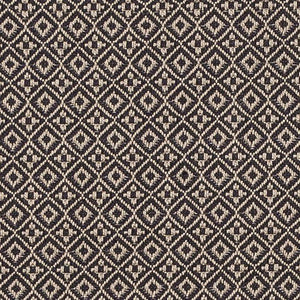 Komodo curtain fabric in Charcoal by Fryetts 