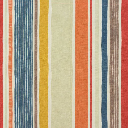 A flat screen shot of the Marcel curtain fabric in Burnt Orange by Fryetts