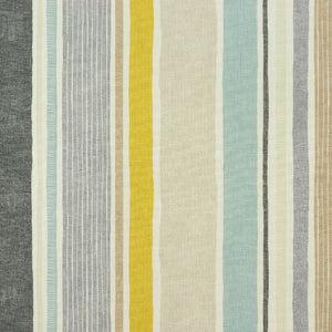 A flat screen shot of the Marcel curtain fabric in Ochre by Fryetts