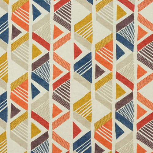 Fryetts Maurice Curtain Fabric | Burnt Orange