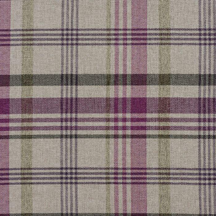 Melrose curtain fabric in Heather by Porter & Stone