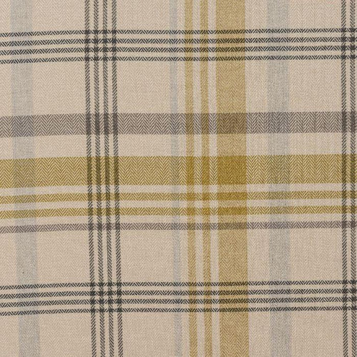 Melrose curtain fabric in Ochre by Porter & Stone