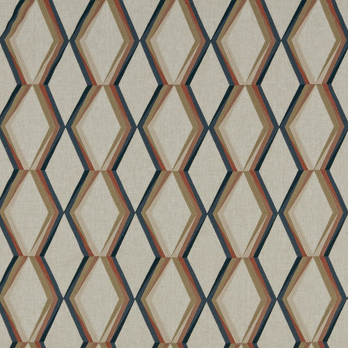 A flat screen shot of the Paragon curtain fabric in Harissa by iLiv 