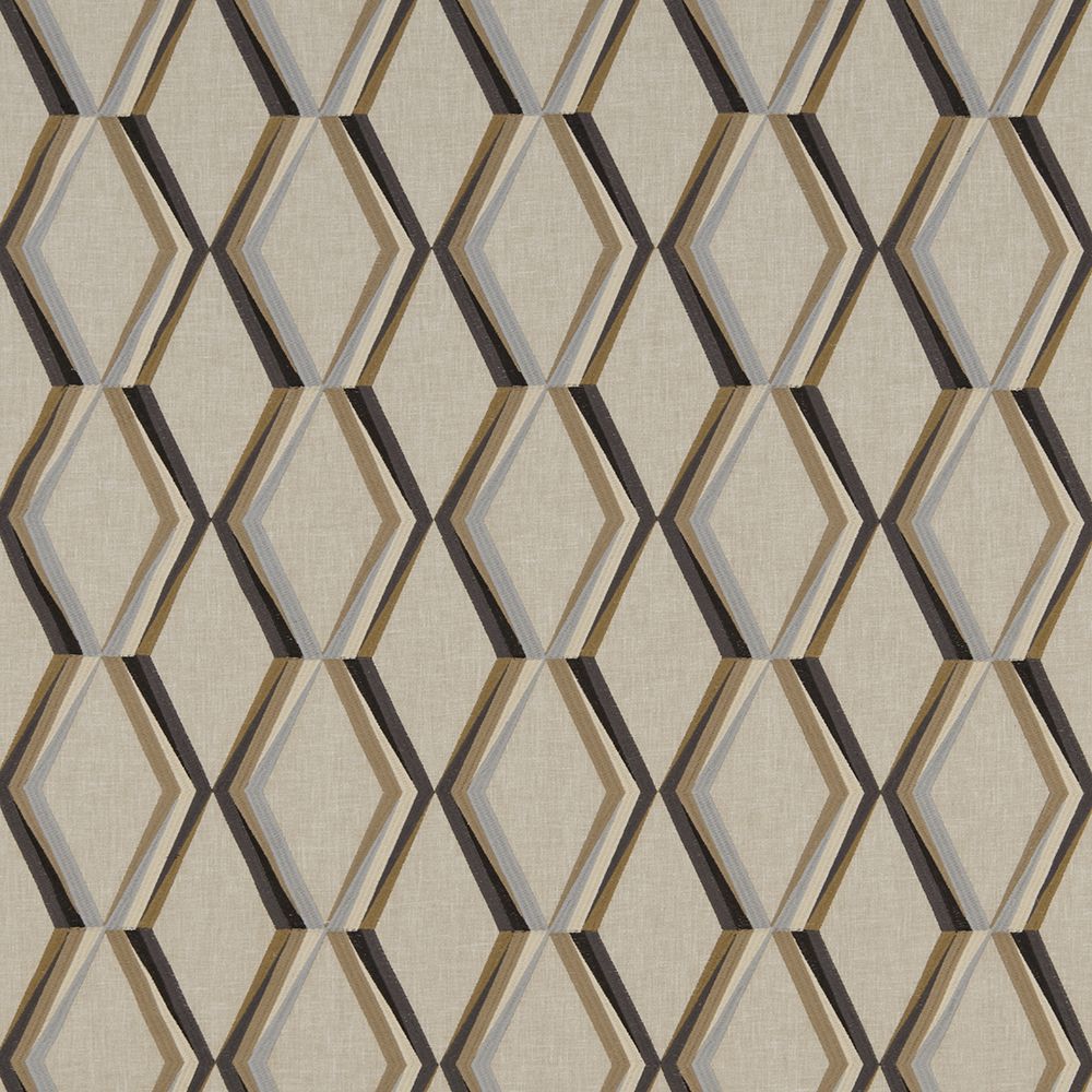 A flat screen shot of the Paragon curtain fabric in Mineral by iLiv 