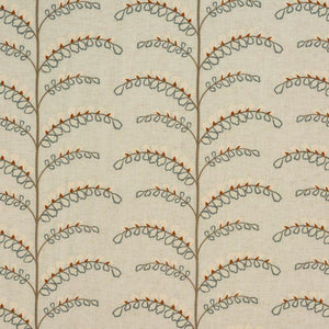 Portland curtain fabric in Burnt Orange by Porter & Stone