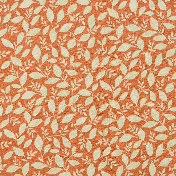 A flat screen shot of the Rene curtain fabric in Burnt Orange by Fryetts
