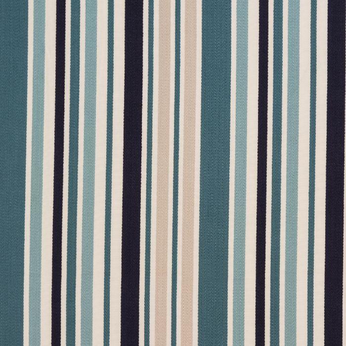 Roseland curtain fabric in Teal by Porter & Stone