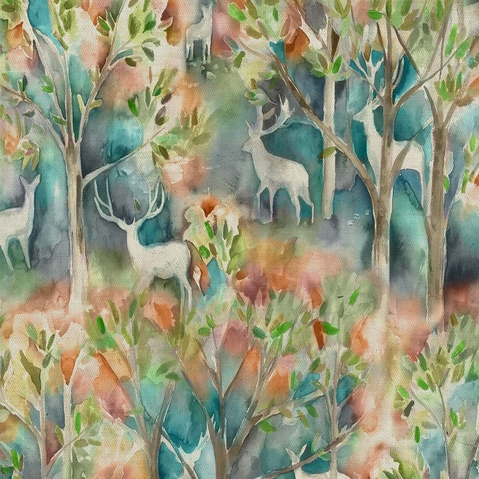 Voyage Seneca Forest Curtain Fabric | Autumn