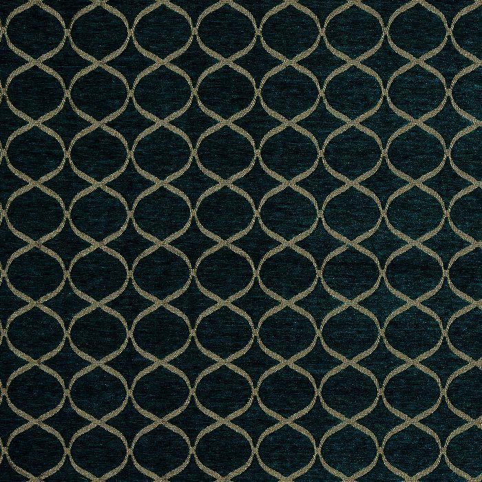 Trellis curtain fabric in Teal by Fryetts 