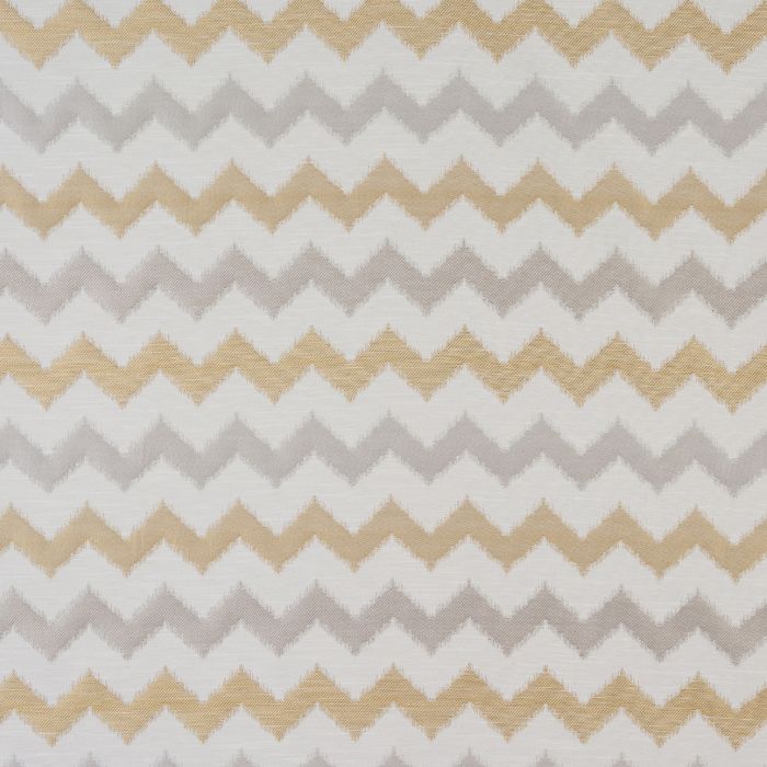 A flat screen shot of the Verne curtain fabric in Ochre by Fryetts