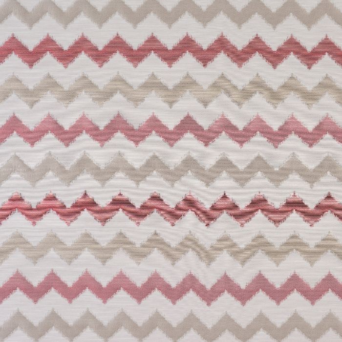 A flat screen shot of the Verne curtain fabric in Rosso by Fryetts