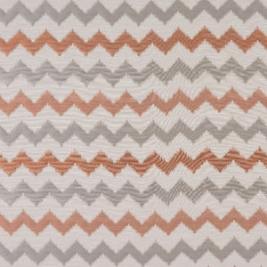 A flat screen shot of the Verne curtain fabric in Terracotta by Fryetts