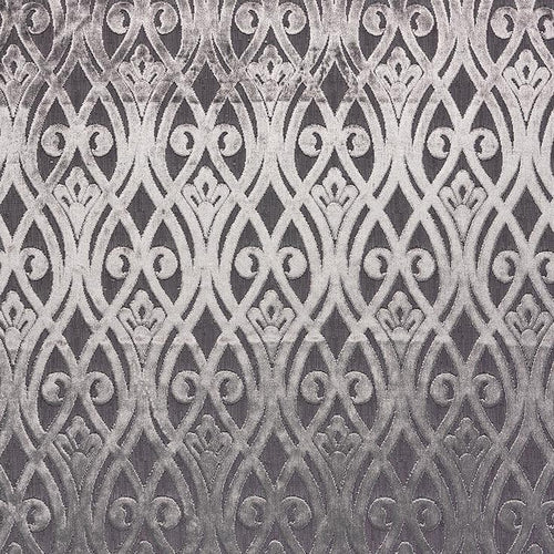 Fibre Naturelle Venice Sofia Curtain Fabric | Grigio - Designer Curtain & Blinds 