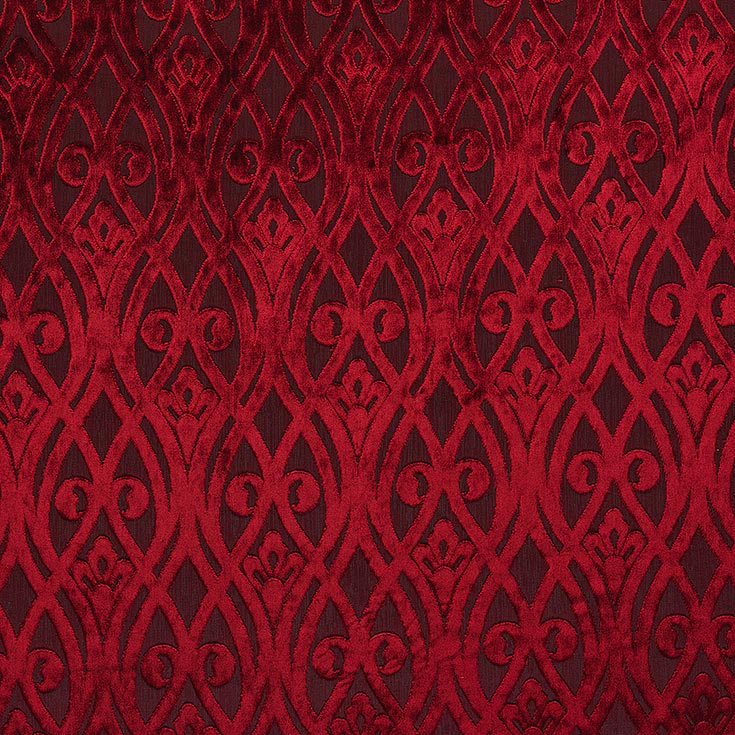Fibre Naturelle Venice Sofia Curtain Fabric | Vino - Designer Curtain & Blinds 
