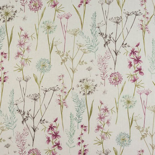 Porter & Stone Wildflower Curtain Fabric | Heather - Designer Curtain & Blinds 