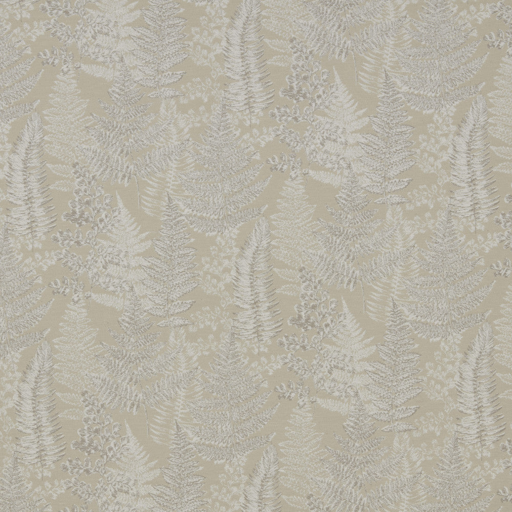 A flat screen shot of the Woodland Walk curtain fabric in Clay by iLiv 