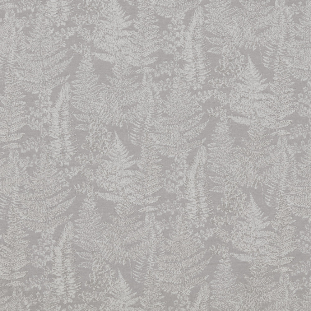 A flat screen shot of the Woodland Walk curtain fabric in Dove by iLiv 