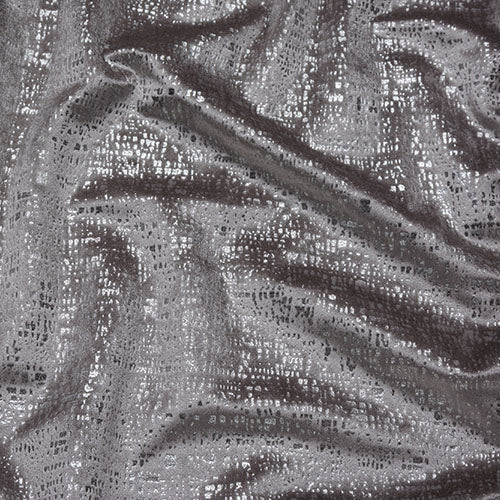 Fryetts Zinc Curtain Fabric | Silver - Designer Curtain & Blinds 
